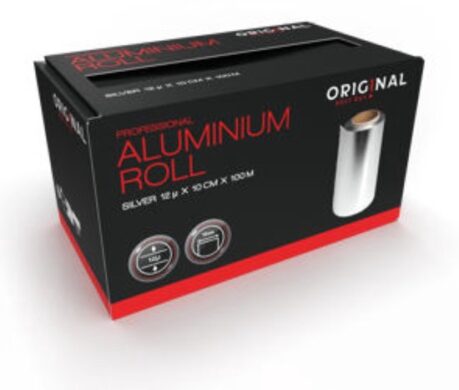 OBB Alufoil Roll 12µ Silver 10cmx100m